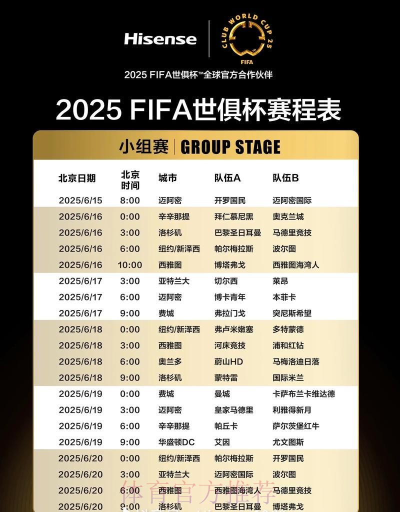 最新世界杯赛程安排表攻略 最新世界杯赛程安排表攻略